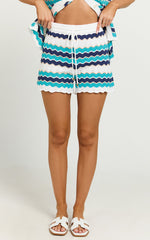 Runaway The Label - Hubert Short in Blue Multi
