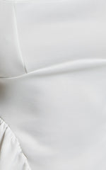 Rae Mini Dress - Fit and Flare Babydoll Mini Dress in White