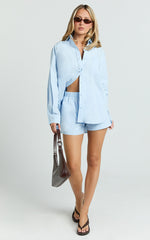The Hunger Project x Showpo - THP Elastic Waist Boxer Shorts in Blue